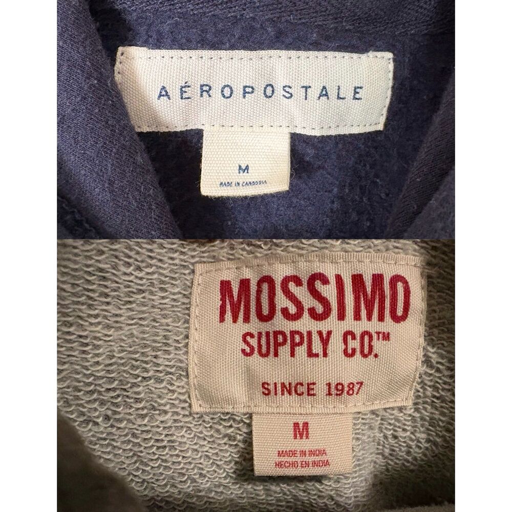 Aeropostale Navy Hoodie Mossimo Gray Pullover M Y2K Sweatshirt Loungewear Bundle - Picture 7 of 10